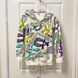 Aritzia TNA Graphic Zip-Up Hoodie – XS